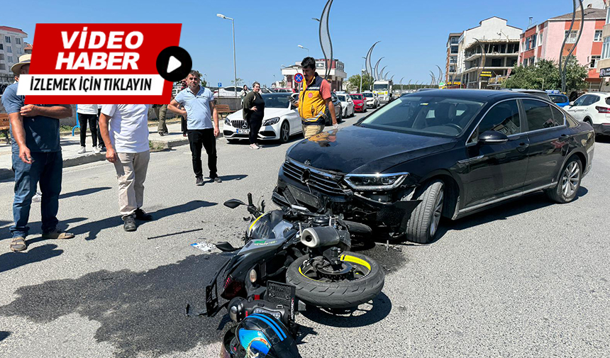 Motosiklet Kazası Güvenlik Kamerasında
