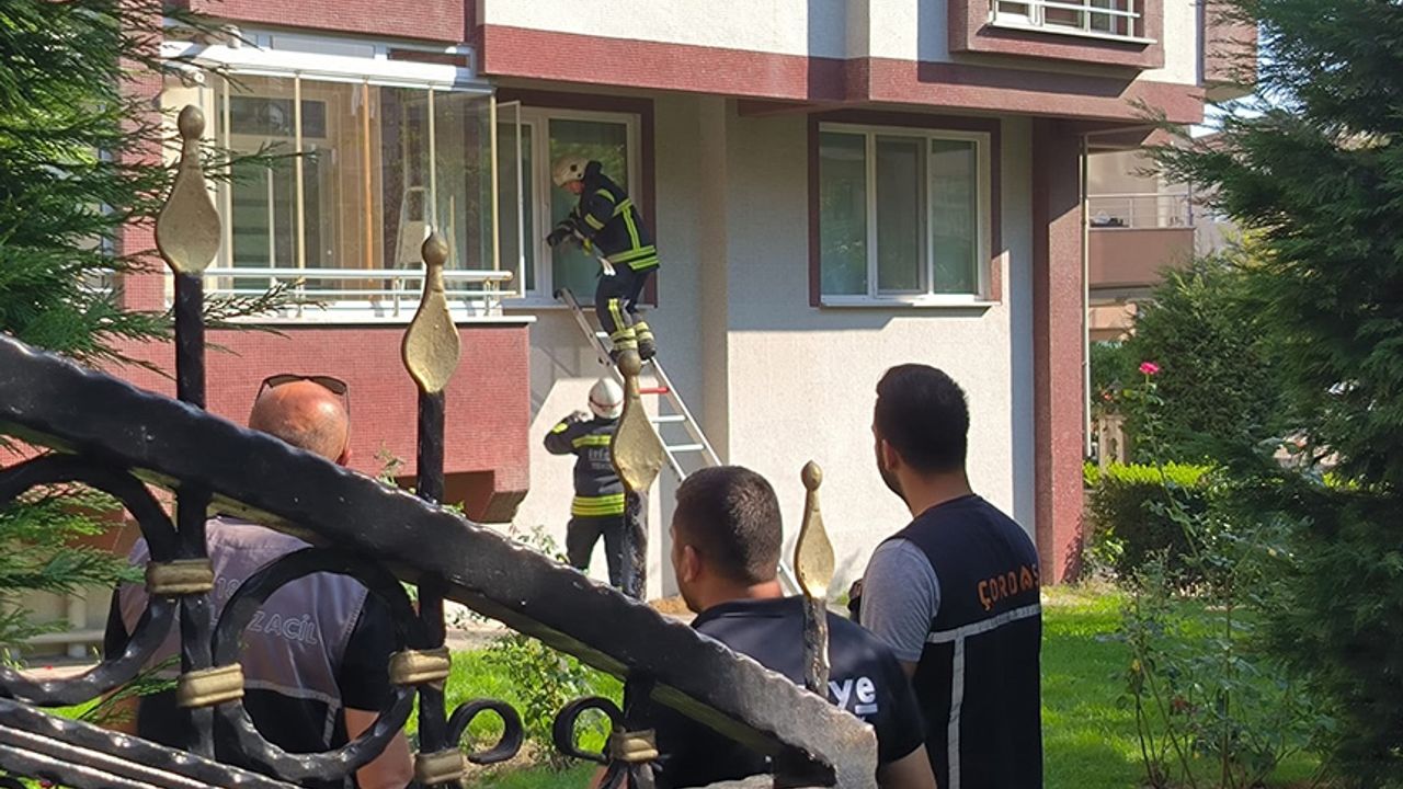 Gaz sızıntısı nedeniyle apartman boşaltıldı