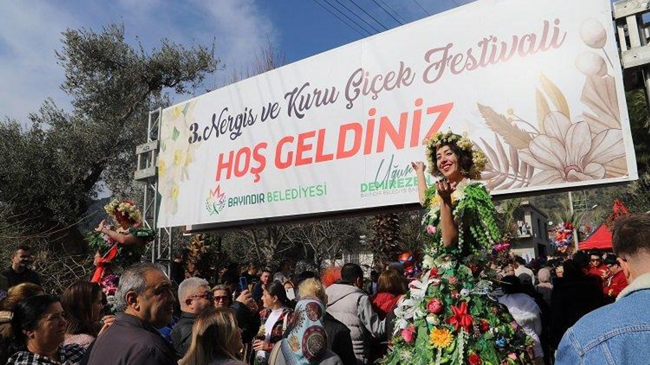 3. Bayındır Turan Nergis ve Kuru Çiçek Festivali gerçekleştirildi