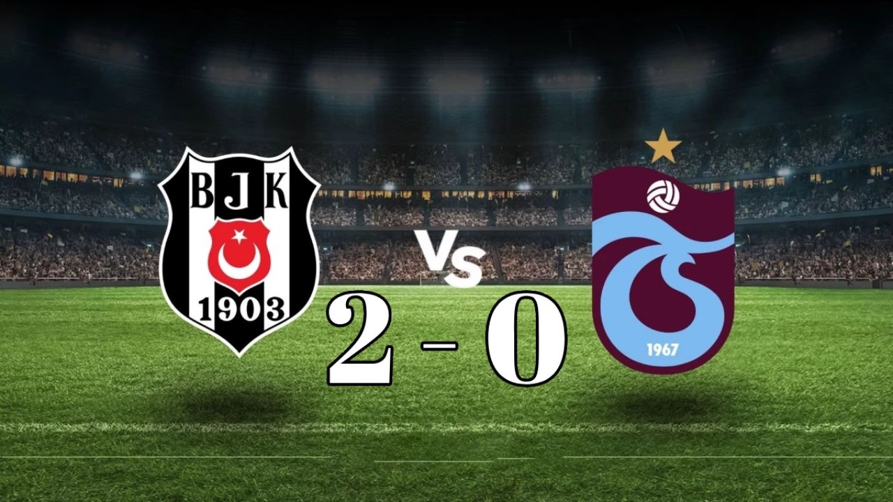 Beşiktaş haftalar sonra Trabzonspor'u devirerek moral buldu! BJK 2-0 TS Geniş Maç Özeti