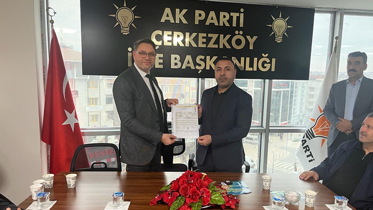 Nurettin Eser, Çerkezköy Belediye Meclisi Üyeliğine başvurdu