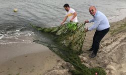 Mudanya sahilinde 1 ton kum şırlanı ele geçirildi