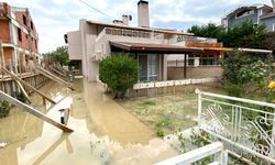 Silivri'de şiddetli yağış hasara neden oldu