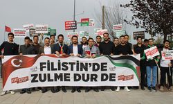 Çerkezköy’de Filistin’e Destek Yürüyüşü düzenlendi