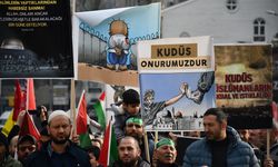 Bursa'da Filistin'e destek yürüyüşü gerçekleştirildi