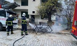 Lüleburgaz'da metruk bir binada yangın çıktı