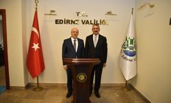 Ticaret Bakan Yardımcısı, Edirne Valisi Sezer'i ziyaret etti