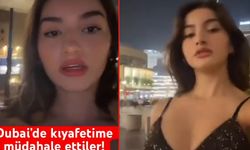 Türk fenomen Dubai'de büyük şok yaşadı! kıyafeti açık diye şalla üstünü örttüler
