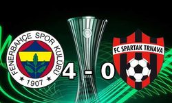 Fenerbahçe Konferans Ligi'nde grubu lider tamamladı FB 4-0 SPT