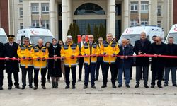 112 Acil Sağlık filosuna 4 yeni ambulans katıldı