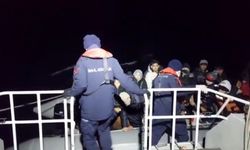 54 düzensiz göçmen kurtarıldı