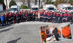Özel donanımlı 112 AKS ambulansları hizmete girdi