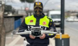Kural ihlali yapan sürücüler, drone’dan kaçamadı