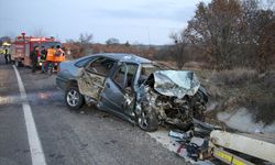 İki otomobilin çarpışması sonucu 1 kişi öldü
