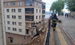İstinat duvarının devrildiği apartmandaki 2 kişi yaralandı