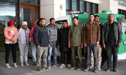 Konteynerde 10 düzensiz göçmen yakalandı