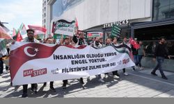 Filistin'e destek yürüyüşü gerçekleştirildi