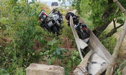 Motosikletiyle sulama kanalına çarpan sürücü öldü