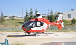 KOAH hastası ambulans helikopterle taşındı