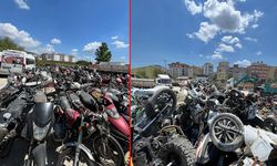 Otoparka çekilen motosikletler satıldı