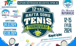 12 Yaş Hafta Sonu Tenis Turnuvası’na ev sahipliği yapacaklar