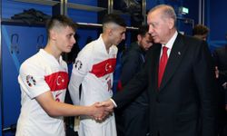 Cumhurbaşkanı Erdoğan, soyunma odasında ziyarette bulundu