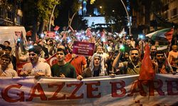 Ankara'da İsrail'i protesto için yürüyüş düzenlendi