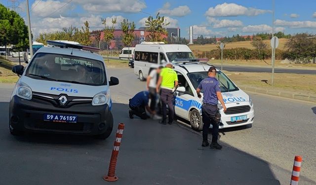 Çerkezköy’de polisten kaçan genç ortalığı birbirine kattı