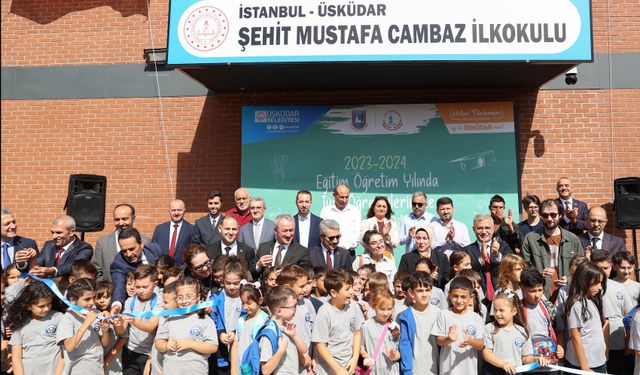 Şehit Mustafa Cambaz İlkokulu törenle açılış yaptı