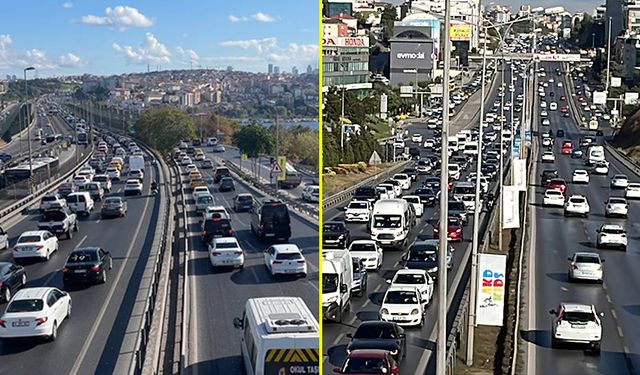 Megakentte trafik durma noktasına geldi