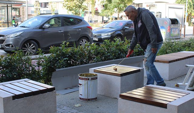 Oturma gruplarının bakımı yapıldı