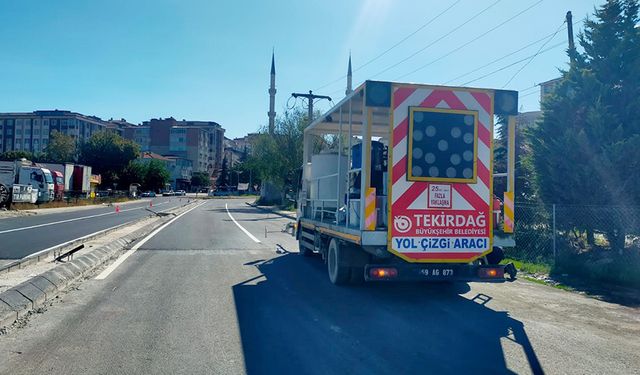 Yol çizgileri çekildi