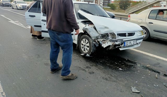 Işıklarda kaza, 1 kişi yaralandı