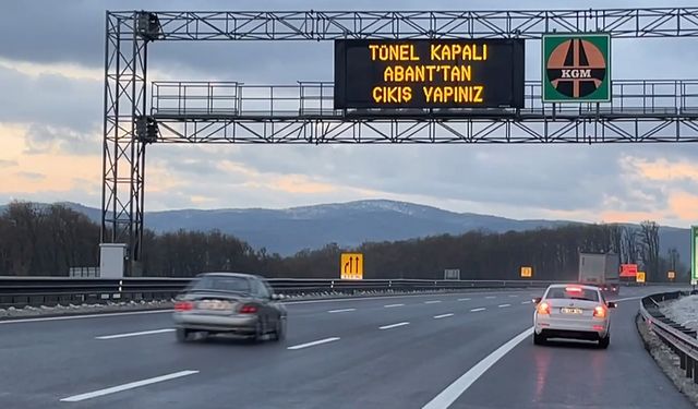 Bolu Dağı geçişi İstanbul istikameti ulaşıma kapatıldı