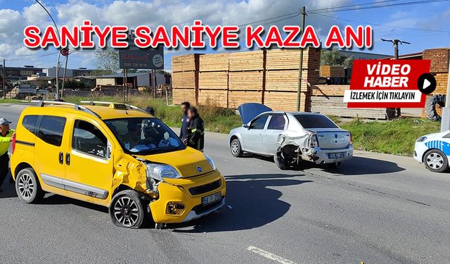 Arıza yapan otomobile arkadan çarptı