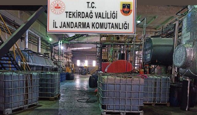 Çerkezköy’de 12 ton kaçak akaryakıt ele geçti