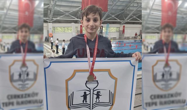 Yüzmede Tekirdağ şampiyonu Çerkezköy’den