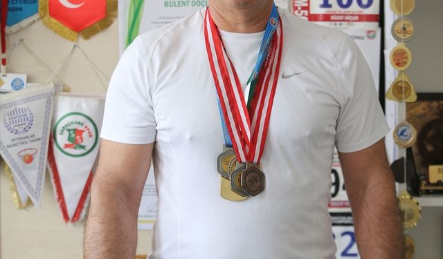 Gülle atmada 4 kez Türkiye şampiyonu olan sporcunun gözü uluslararası başarılarda
