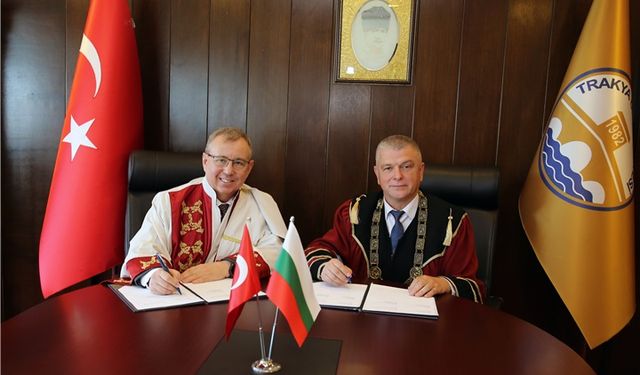 Trakya Üniversitesi ve Prof. Dr. Asen Zlatarov Üniversitesi'nden iş birliği