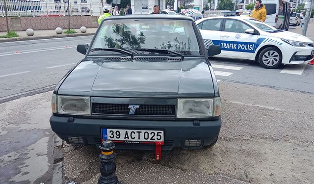 Çerkezköy’de otomobil yayaya çarptı