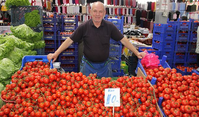 Çerkezköy’de domatesin kilosu 10 TL’ye düştü