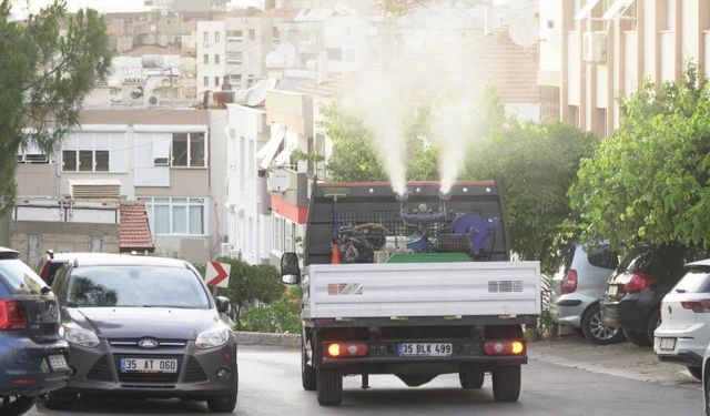 İzmir'de ilaçlama çalışmaları gerçekleştirildi