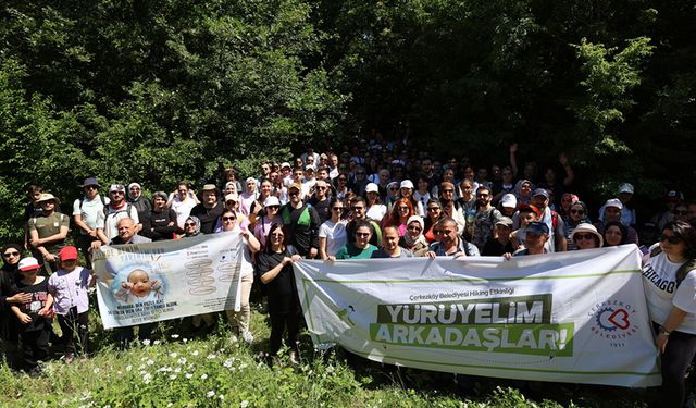 Çerkezköylü vatandaşlar doğayla kucaklaştı