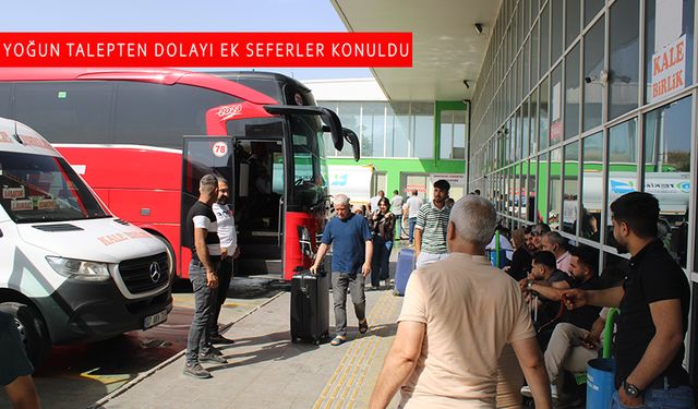 Çerkezköy Otogarı’nda bayram yoğunluğu