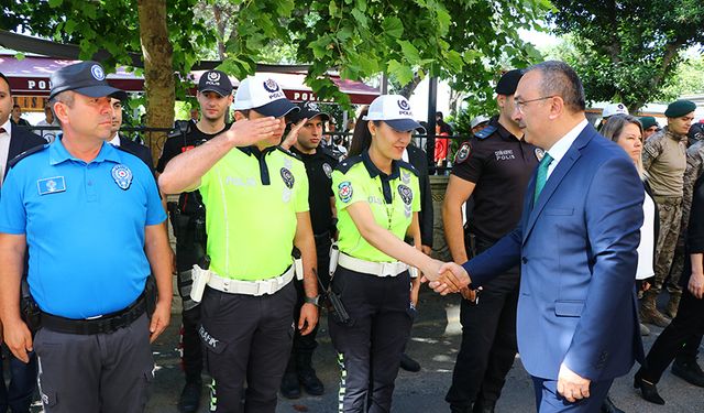 Tekirdağ'da bayramlaşma töreni düzenlendi