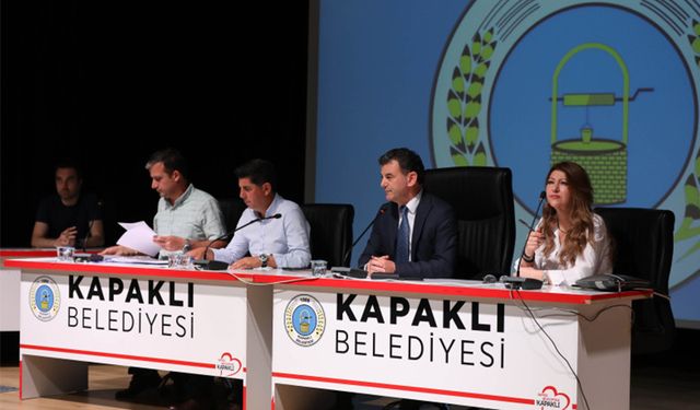 Kapaklı Haziran Ayı Meclis Toplantısının ilk oturumu yapıldı