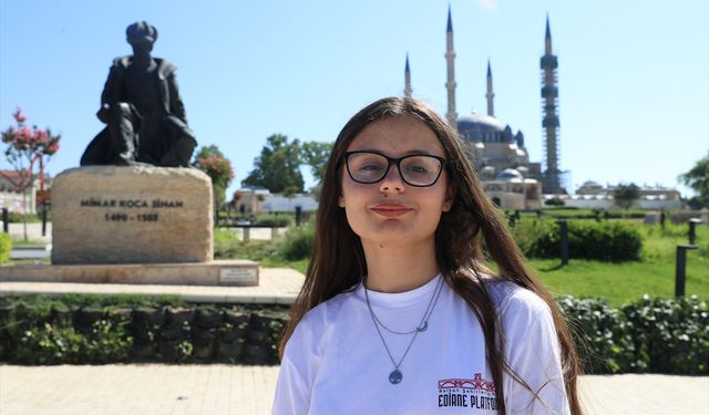 Balkanlar'da yaşayan öğrenciler Selimiye Camisi'ni gezdi