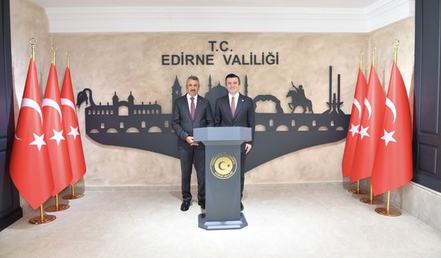 Kıran, Edirne Valisi Sezer'i ziyaret etti