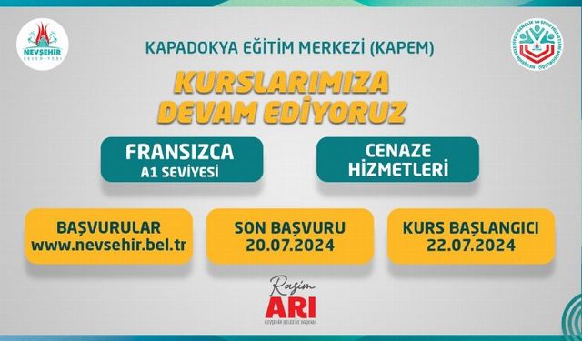 2 yeni yeni kurs açılıyor