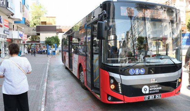 Antalya'da 15 Temmuz’da ulaşım ücretsiz